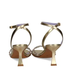 ALBANO Sandalias con tacón de Mujer 3393 / 21 PLATINO