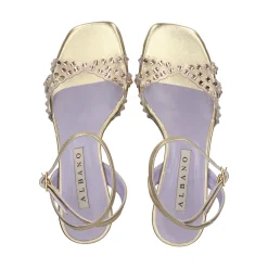 ALBANO Sandalias con tacón de Mujer 3393 / 21 PLATINO