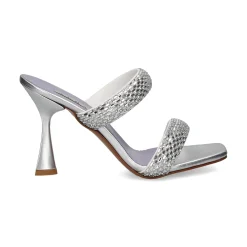 ALBANO Sandalias con tacón de Mujer 3202/2 SILVER