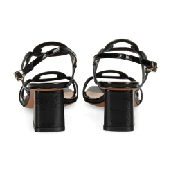 ALBANO Sandalias con tacón de Mujer 5560 NEGRO