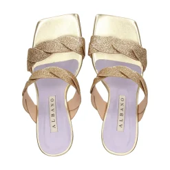 ALBANO Sandalias con tacón de Mujer 3282/90 / 2 PLATINO