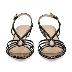ALBANO Sandalias con tacón de Mujer 5344 / 17 NEGRO/LEOPARDO