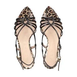 ALBANO Sandalias con tacón de Mujer 5344 / 17 NEGRO/LEOPARDO