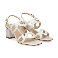 ALBANO Sandalias con tacón de Mujer 5560 BLANCO