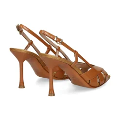 ALBANO Sandalias con tacón de Mujer 5605 CUOIO