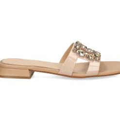ALBANO Sandalias planas de Mujer 5346 / 3 BEIGE/ORO