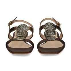 ALBANO Sandalias planas de Mujer 5532 BRONZO+T.MORO