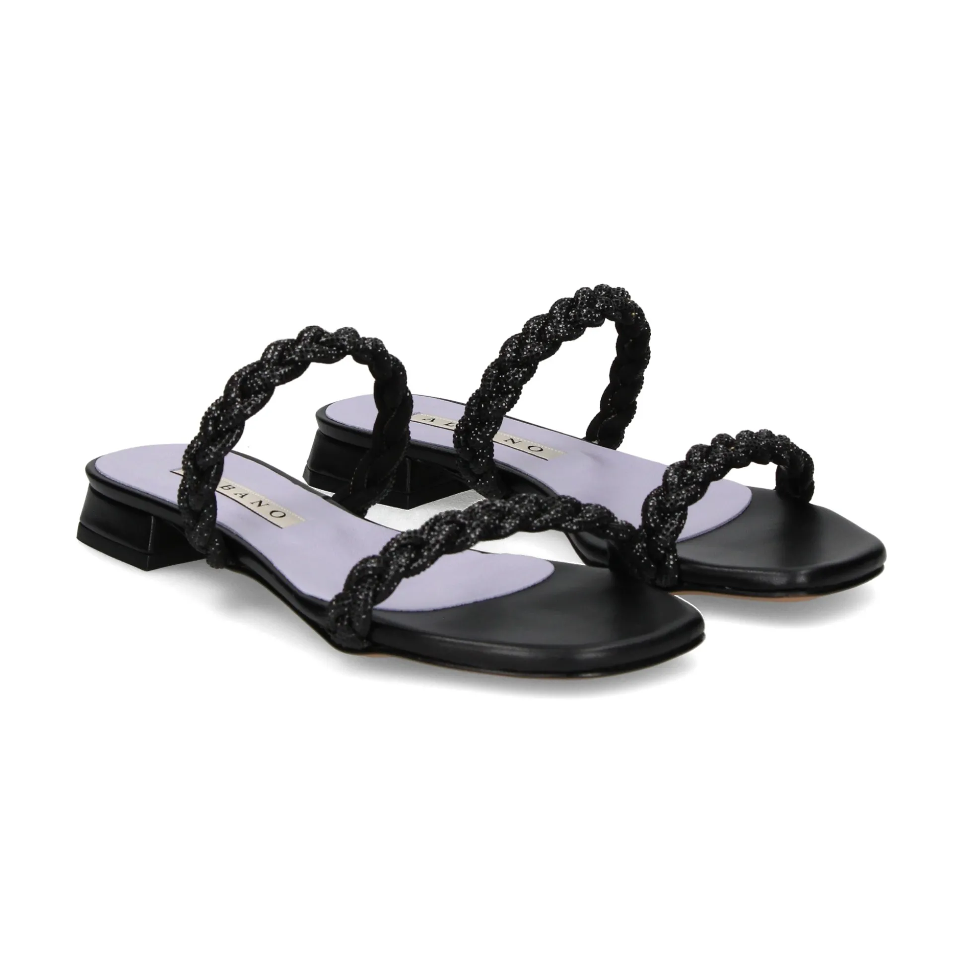 ALBANO Sandalias planas de Mujer 3253/6 NEGRO