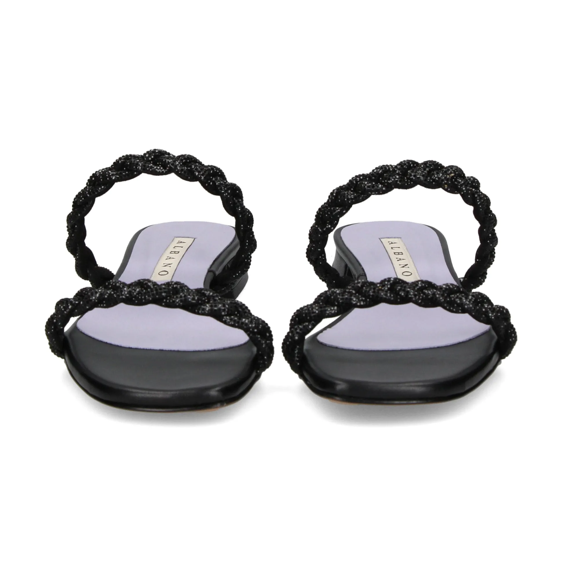 ALBANO Sandalias planas de Mujer 3253/6 NEGRO