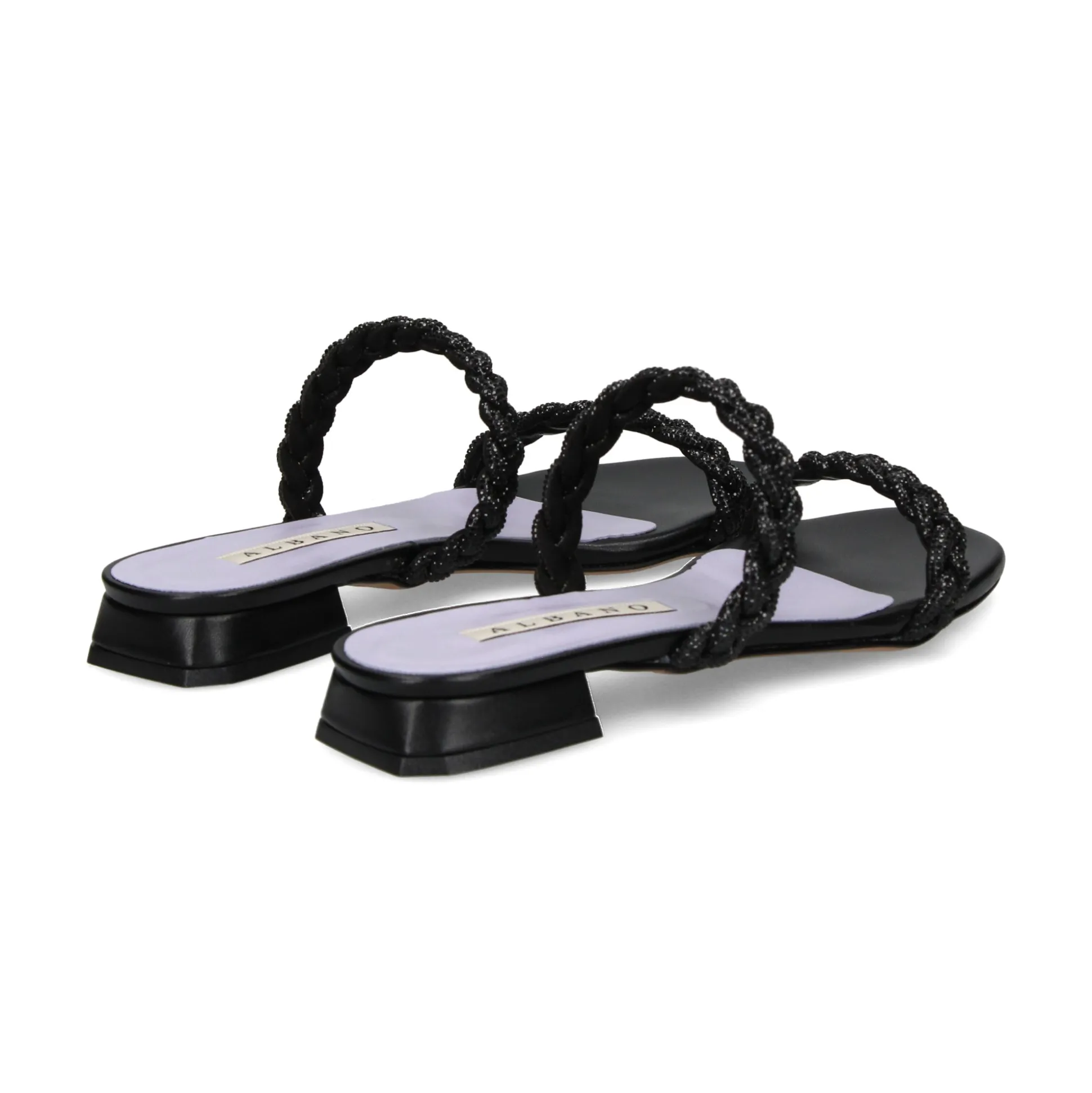 ALBANO Sandalias planas de Mujer 3253/6 NEGRO