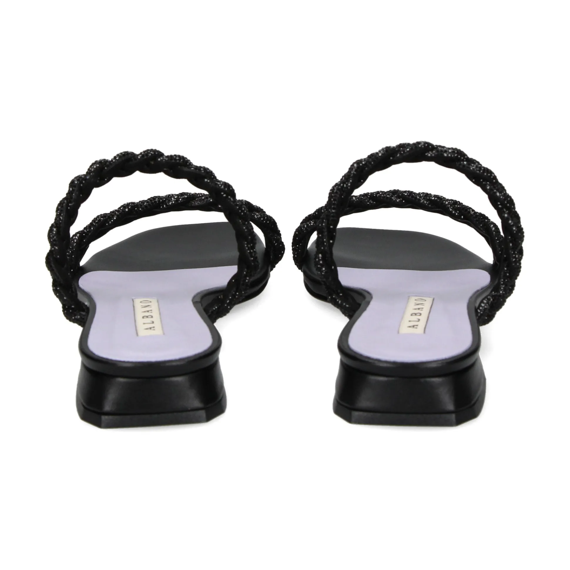 ALBANO Sandalias planas de Mujer 3253/6 NEGRO