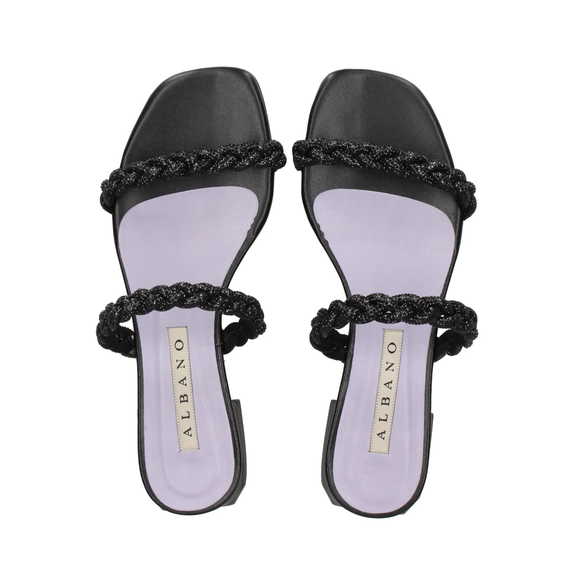 ALBANO Sandalias planas de Mujer 3253/6 NEGRO