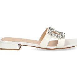 ALBANO Sandalias planas de Mujer 5346 / 2 BIANCA/CRISTAL