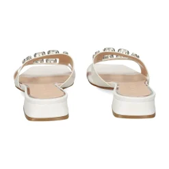 ALBANO Sandalias planas de Mujer 5346 / 2 BIANCA/CRISTAL