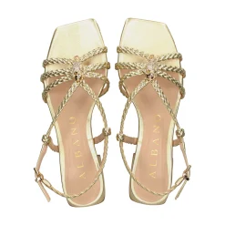 ALBANO Sandalias planas de Mujer 5623 PLATINO