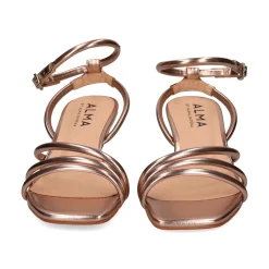 ALMA BLUE Sandalias con tacón de Mujer V24AB2050 BRONCE