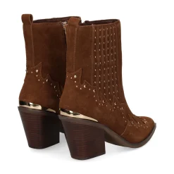 ALMA EN PENA Botines con tacón de Mujer 52606 CAMEL