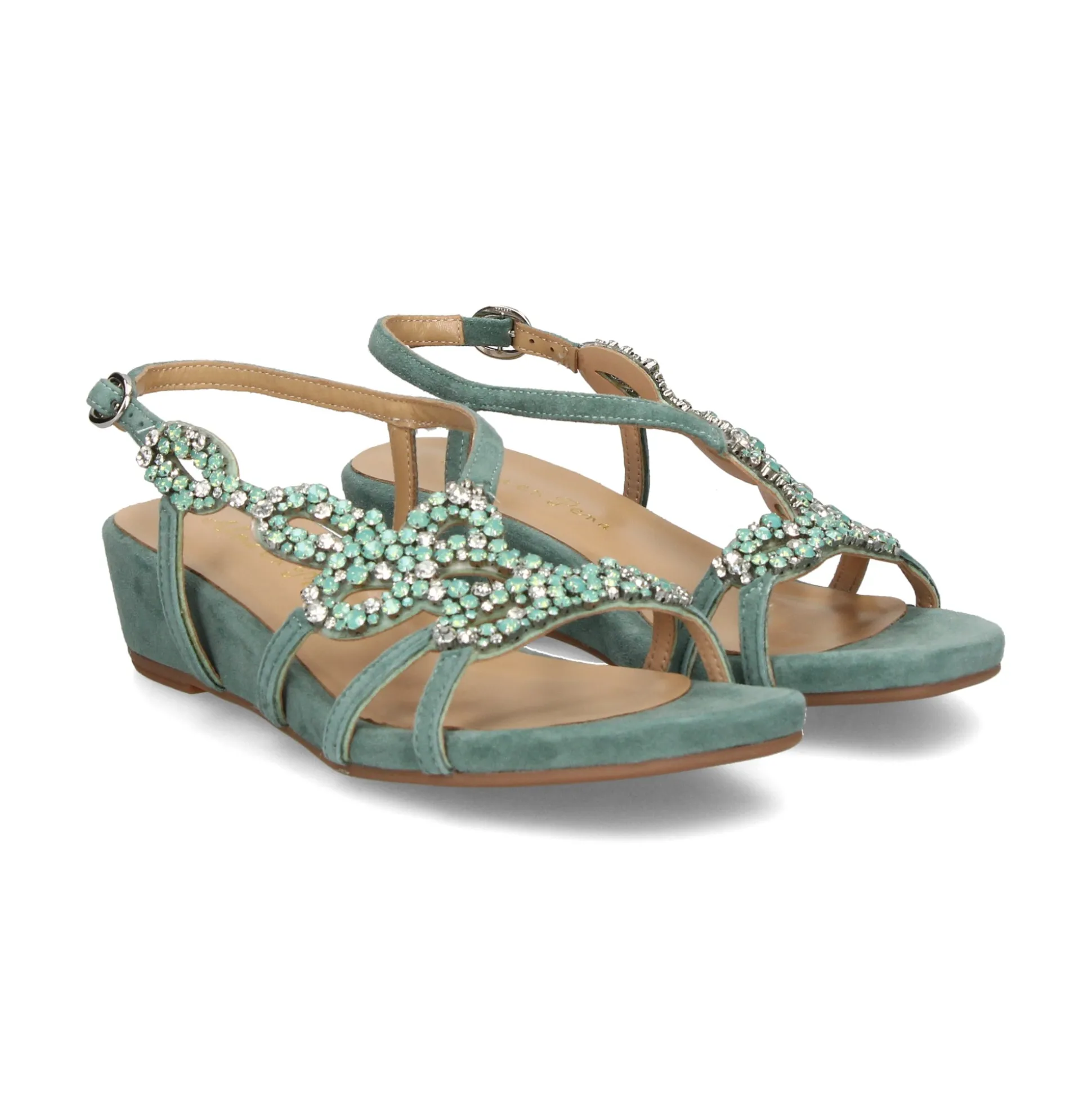 ALMA EN PENA Sandalias cuña de Mujer 417 JADE