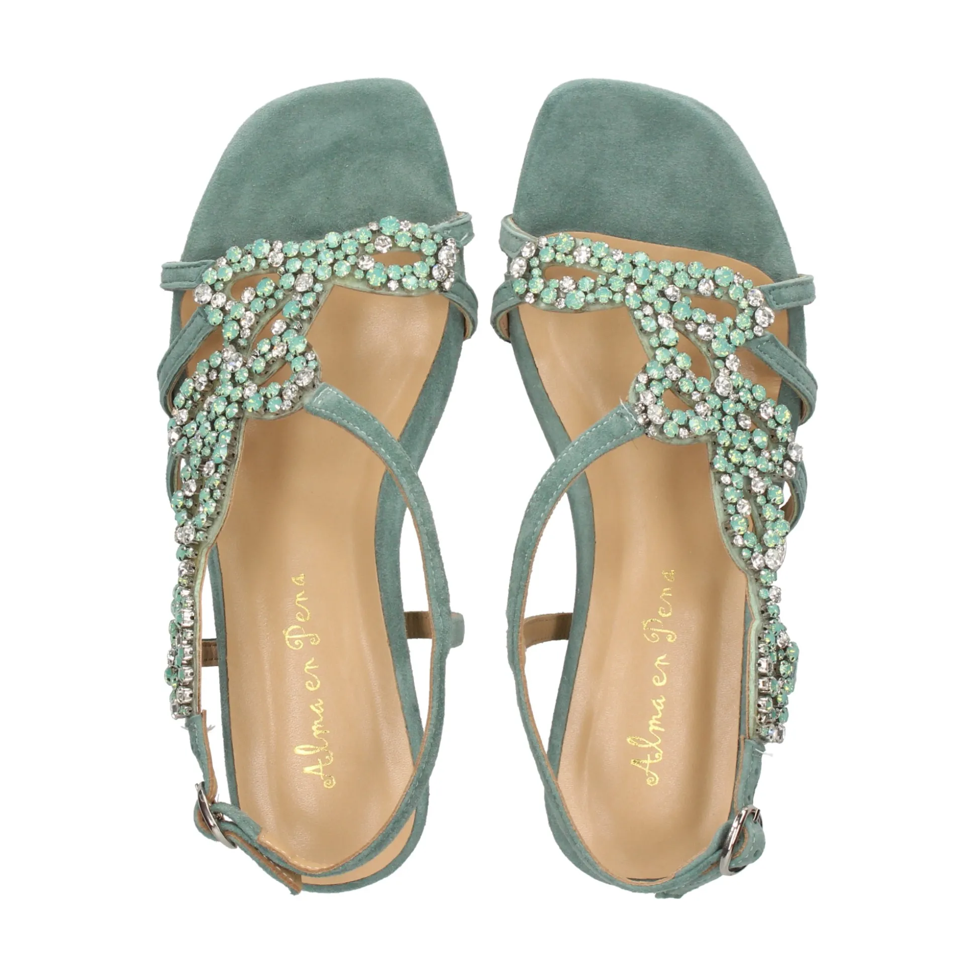 ALMA EN PENA Sandalias cuña de Mujer 417 JADE