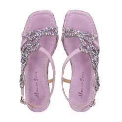 ALMA EN PENA Sandalias cuña de Mujer 574 LILA