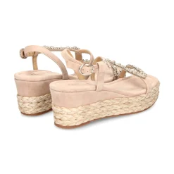 ALMA EN PENA Sandalias cuña de Mujer 572 VISON