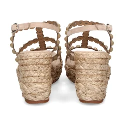 ALMA EN PENA Sandalias cuña de Mujer 517 VISON