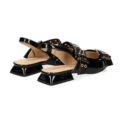 ALMA EN PENA Zapatos planos de Mujer 138 NERGO-BLANCO