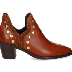 ALPE Botines con tacón de Mujer 2582 01 CUERO