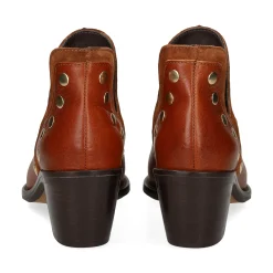 ALPE Botines con tacón de Mujer 2582 01 CUERO