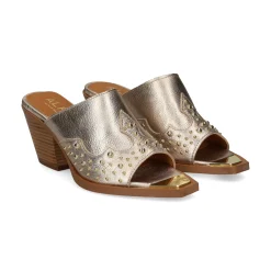 ALPE Sandalias con tacón de Mujer 511341 43 PLATINO