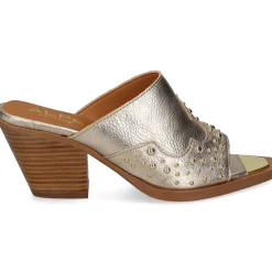 ALPE Sandalias con tacón de Mujer 511341 43 PLATINO