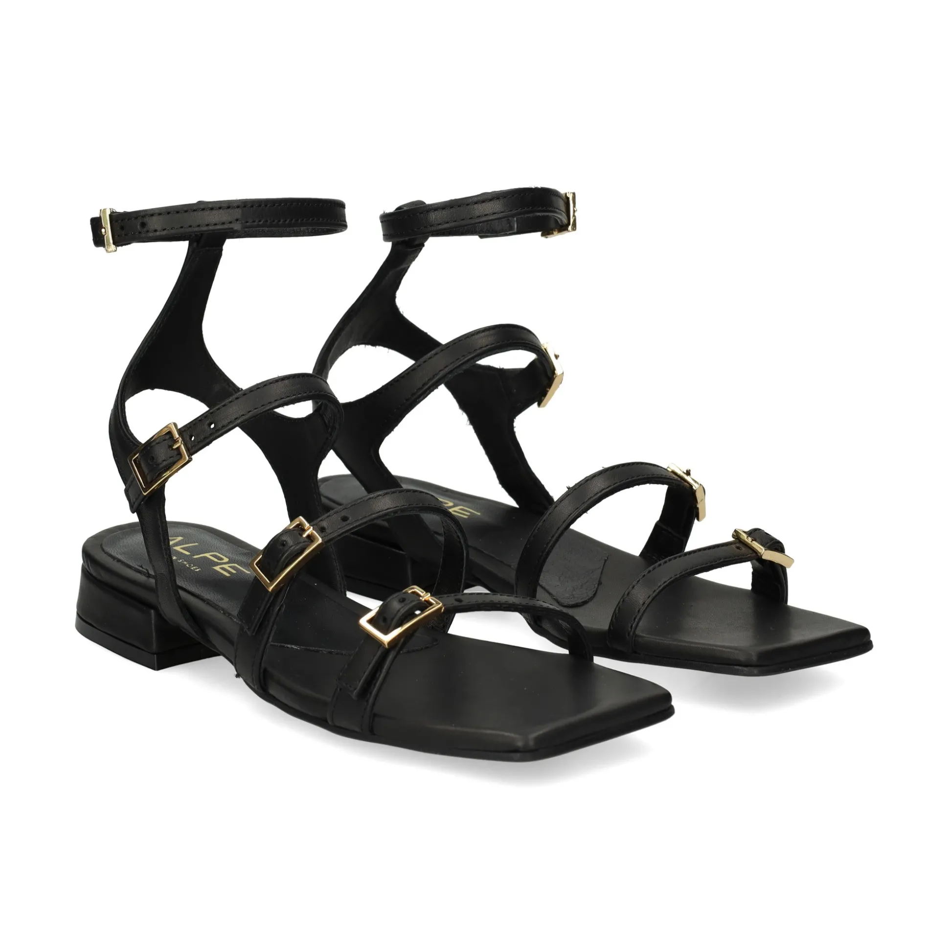 ALPE Sandalias planas de Mujer 514303 05 NEGRO