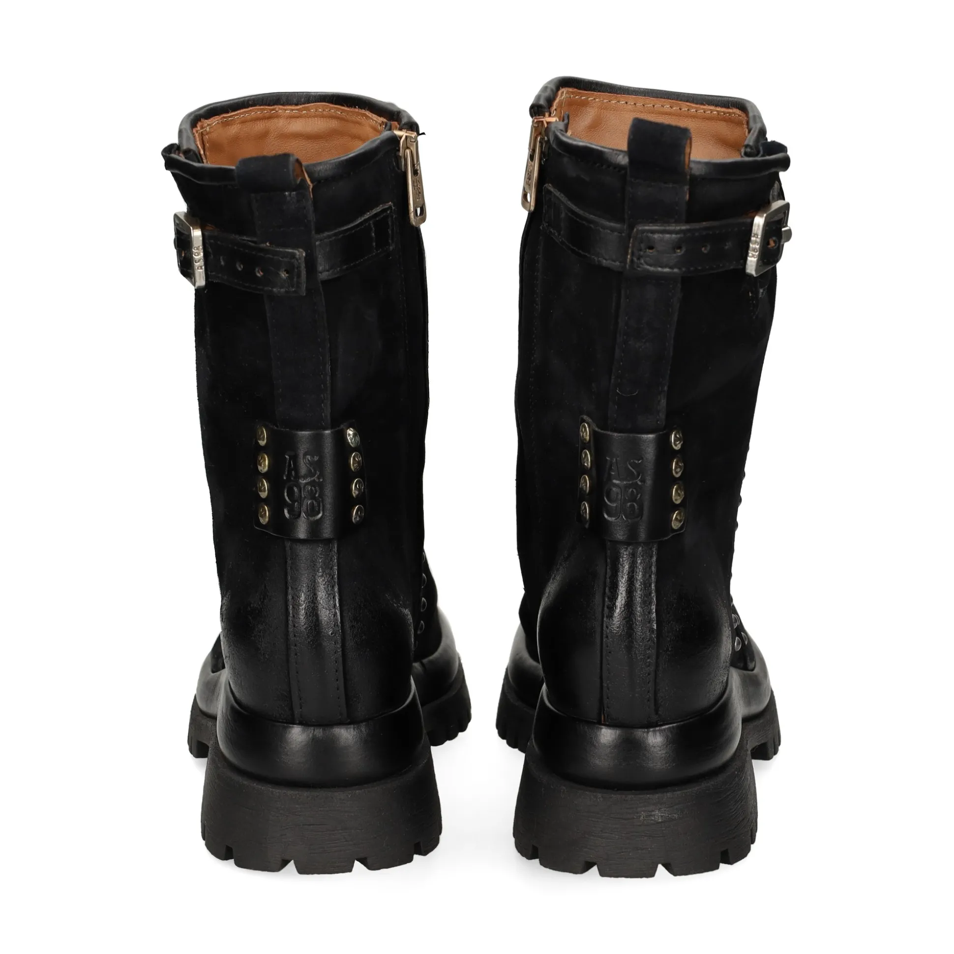 A.S.98 Botines con tacón de Mujer B51218 6002 NEGRO