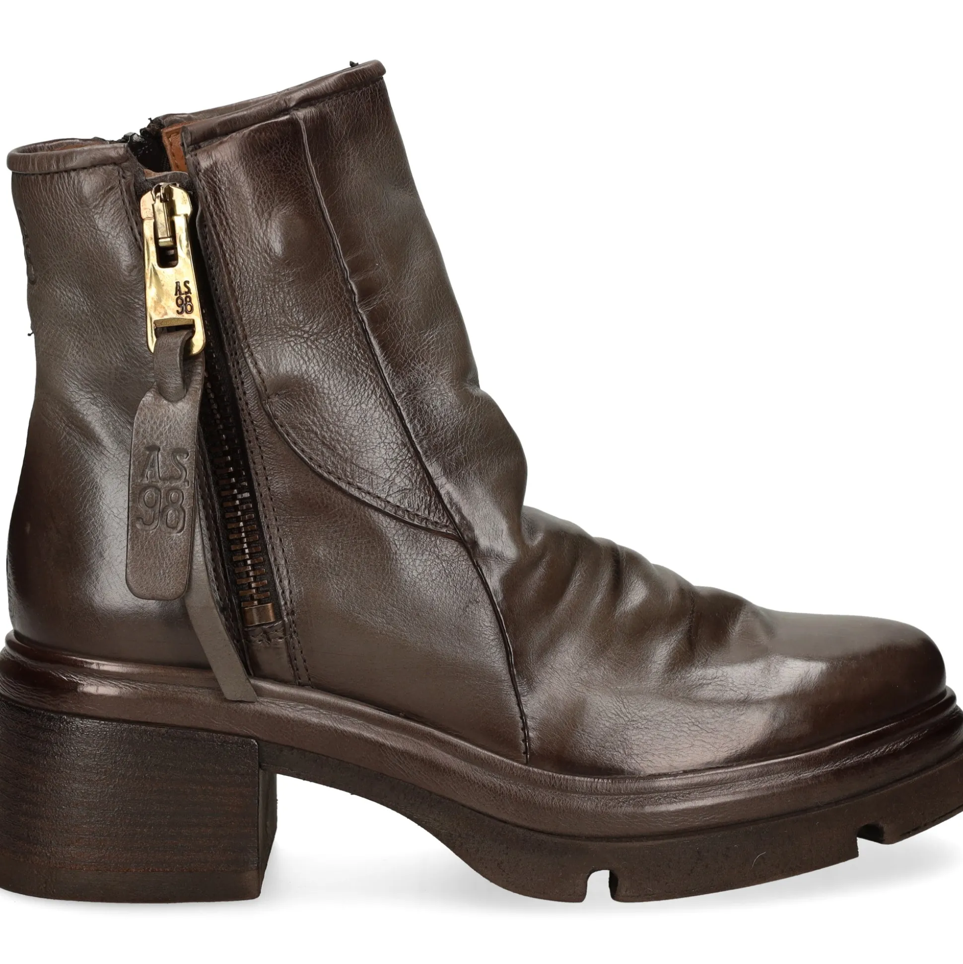 A.S.98 Botines con tacón de Mujer A89230 6579 BASALTO