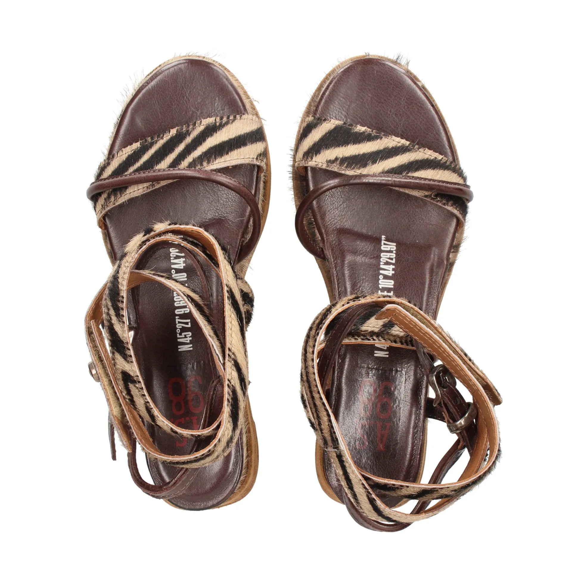 A.S.98 Sandalias con plataforma de Mujer A15049 0001 CAPUCCINO+