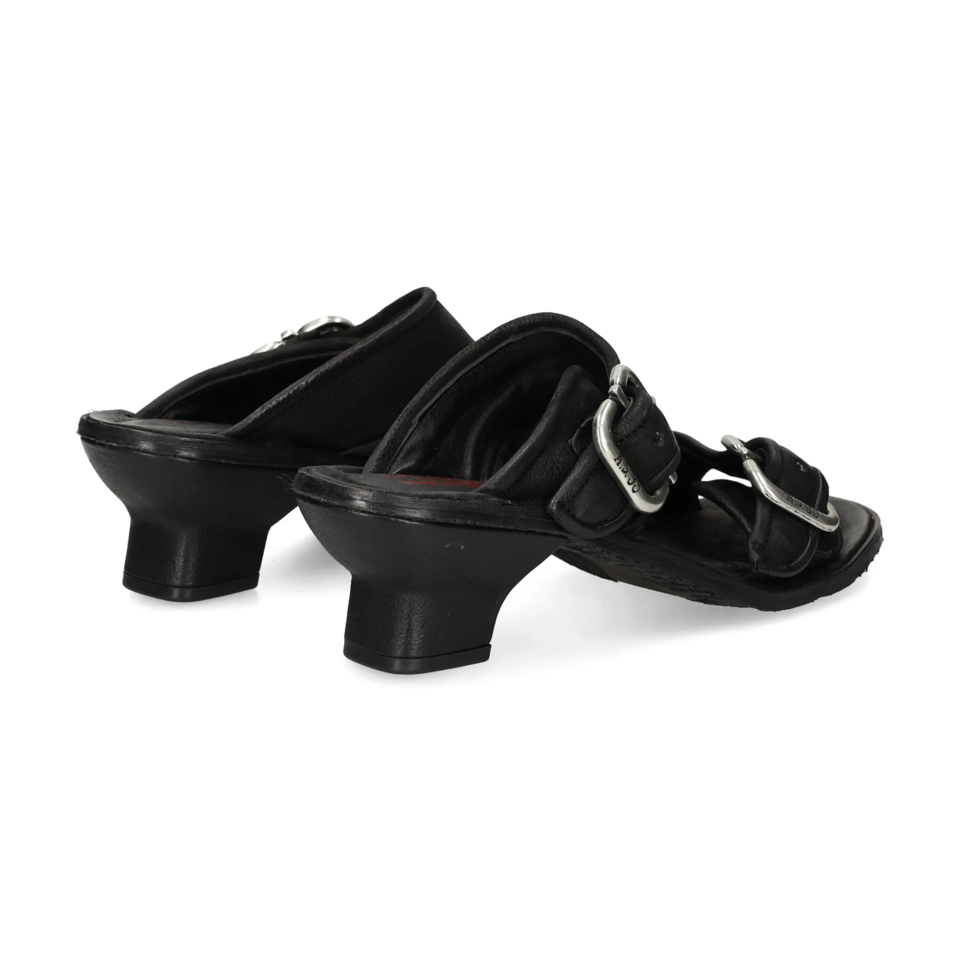 A.S.98 Sandalias con tacón de Mujer C03007 6002 NEGRO