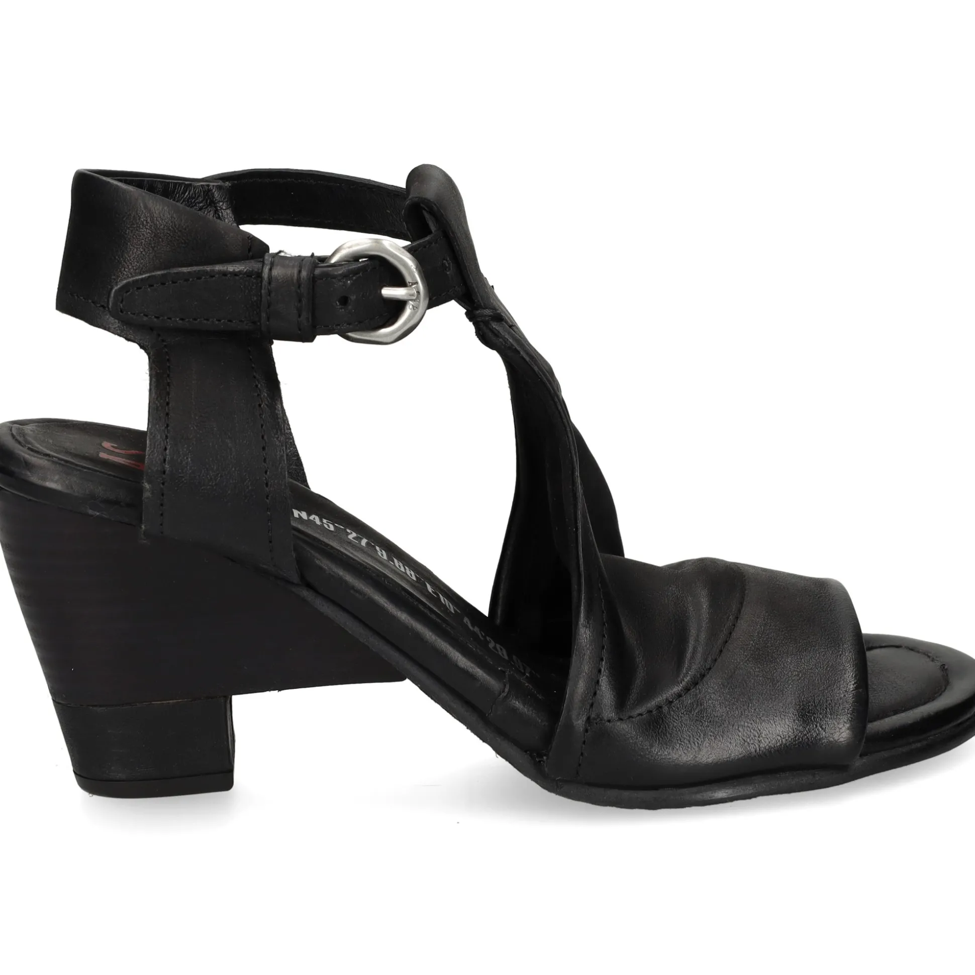 A.S.98 Sandalias con tacón de Mujer C04002 6002 NEGRO