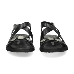 A.S.98 Sandalias planas de Mujer A16059 6002 NEGRO