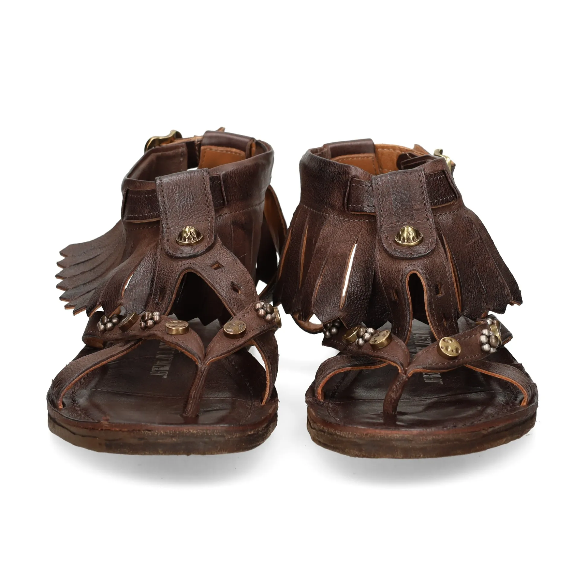 A.S.98 Sandalias planas de Mujer A16069 6144 EBANO