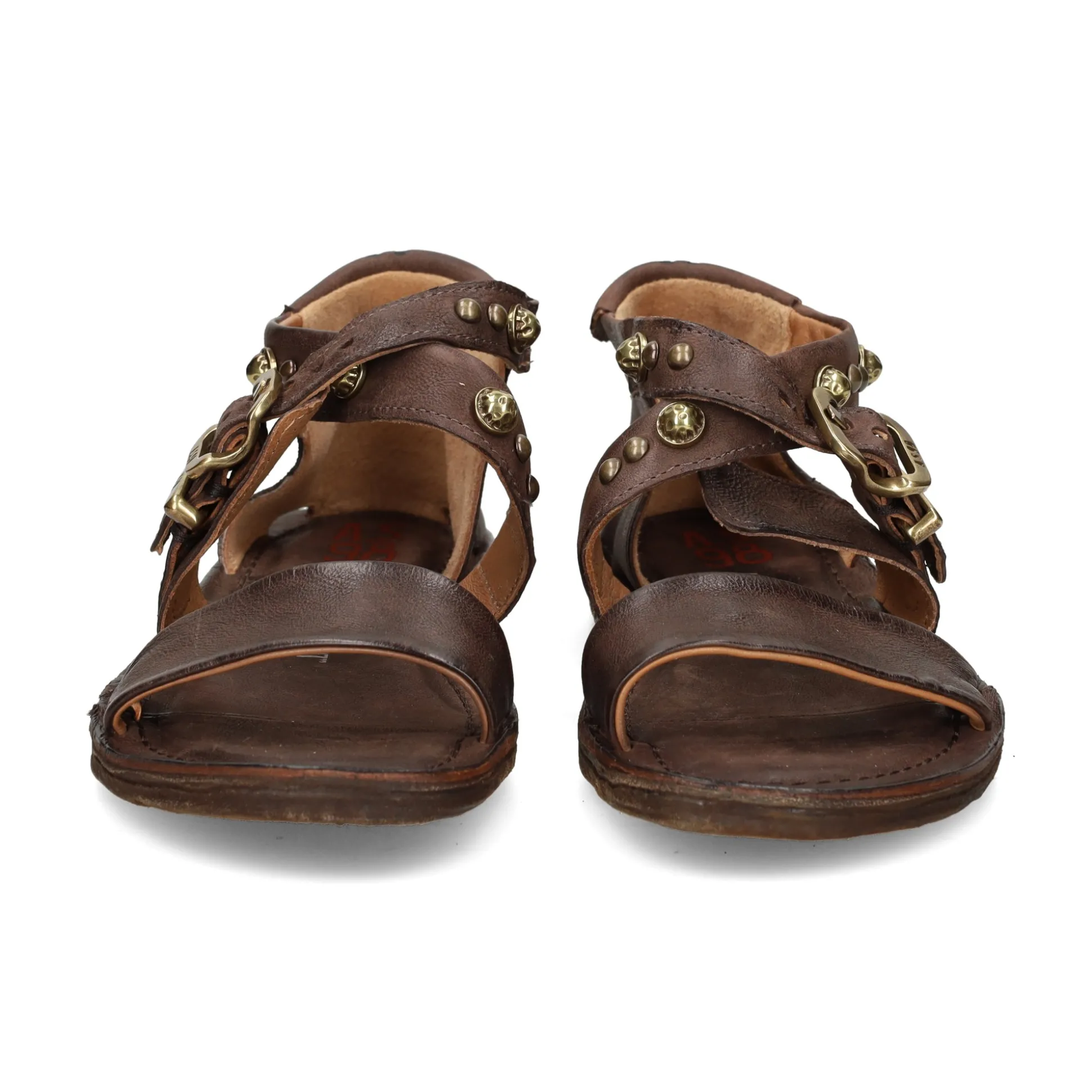 A.S.98 Sandalias planas de Mujer A16072 6144 EBANO