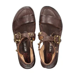 A.S.98 Sandalias planas de Mujer A16072 6144 EBANO