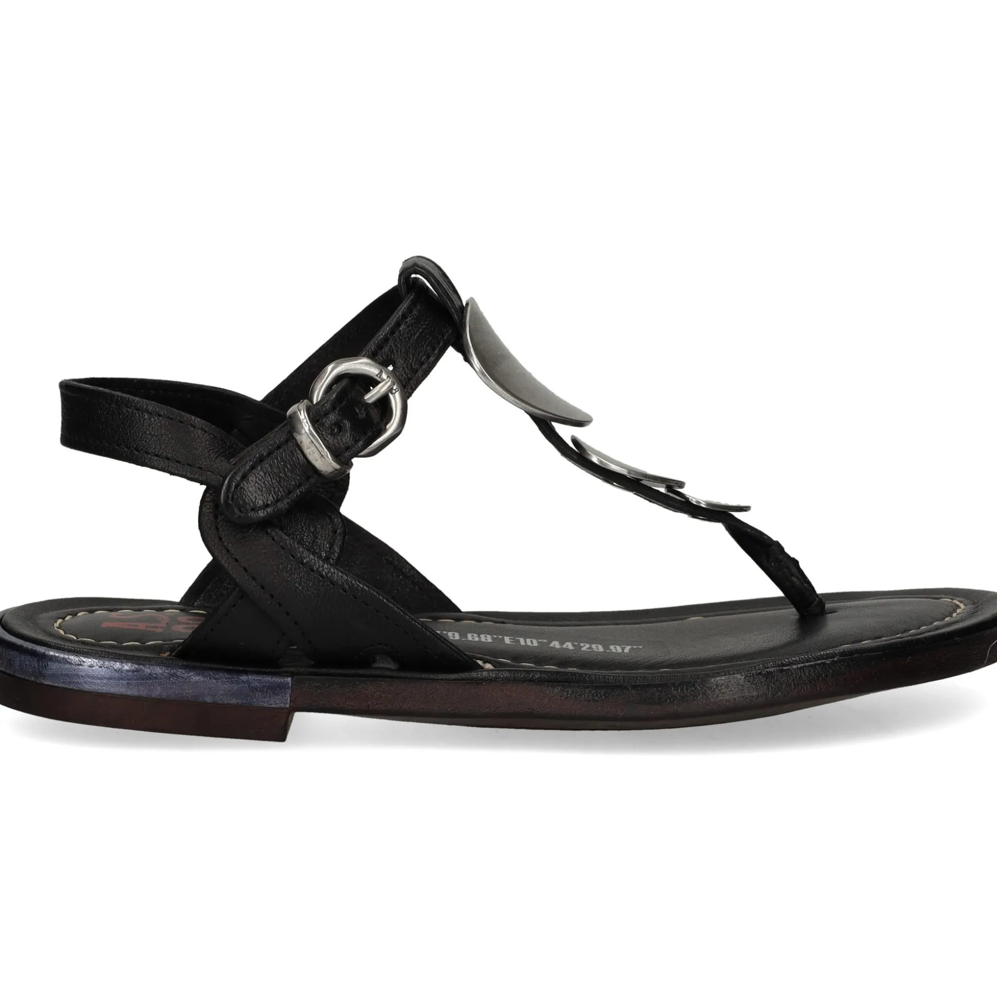 A.S.98 Sandalias planas de Mujer B94004 6002 NEGRO