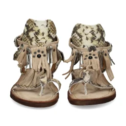 A.S.98 Sandalias planas de Mujer A16076 0001 BEIGE