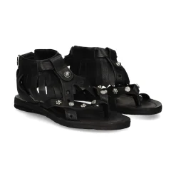 A.S.98 Sandalias planas de Mujer A16069 6002 NEGRO