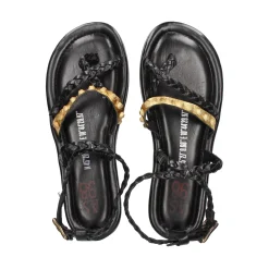 A.S.98 Sandalias planas de Mujer B74006 101 0001 NERO+O