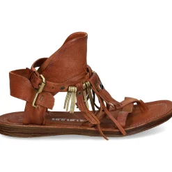 A.S.98 Sandalias planas de Mujer 534010 5102-6871 CALVA