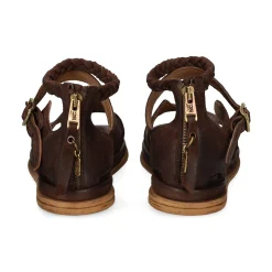 A.S.98 Sandalias planas de Mujer B60022 6144 EBANO