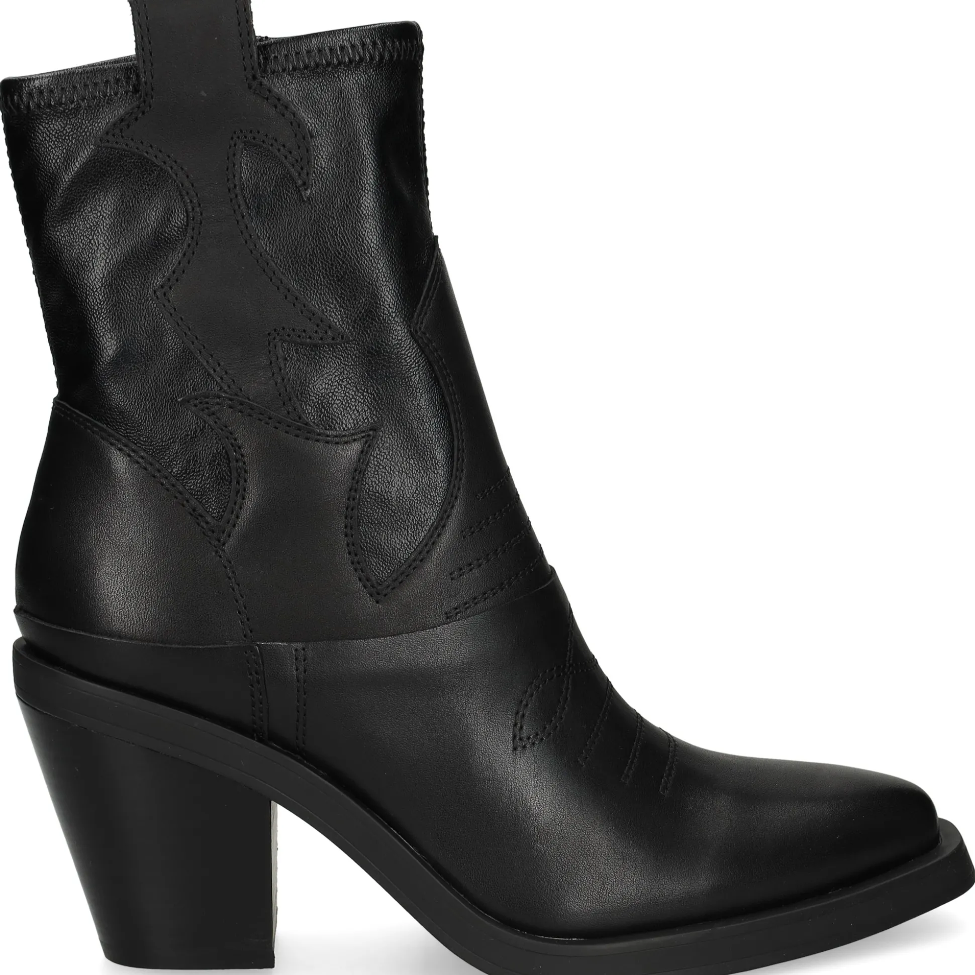 ASH Botines con tacón de Mujer JAGGER 001 NEGRO