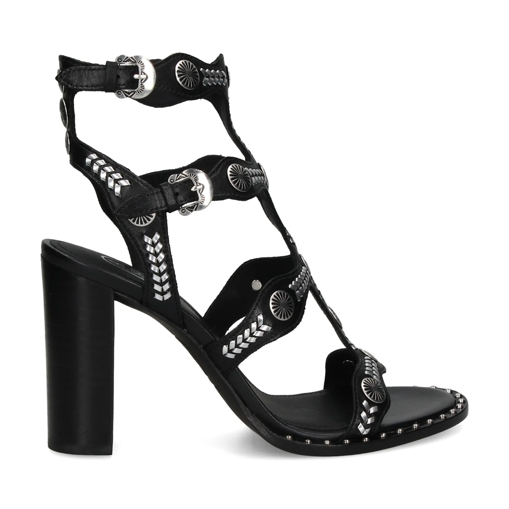 ASH Sandalias con tacón de Mujer KASHMIR01 NEGRO