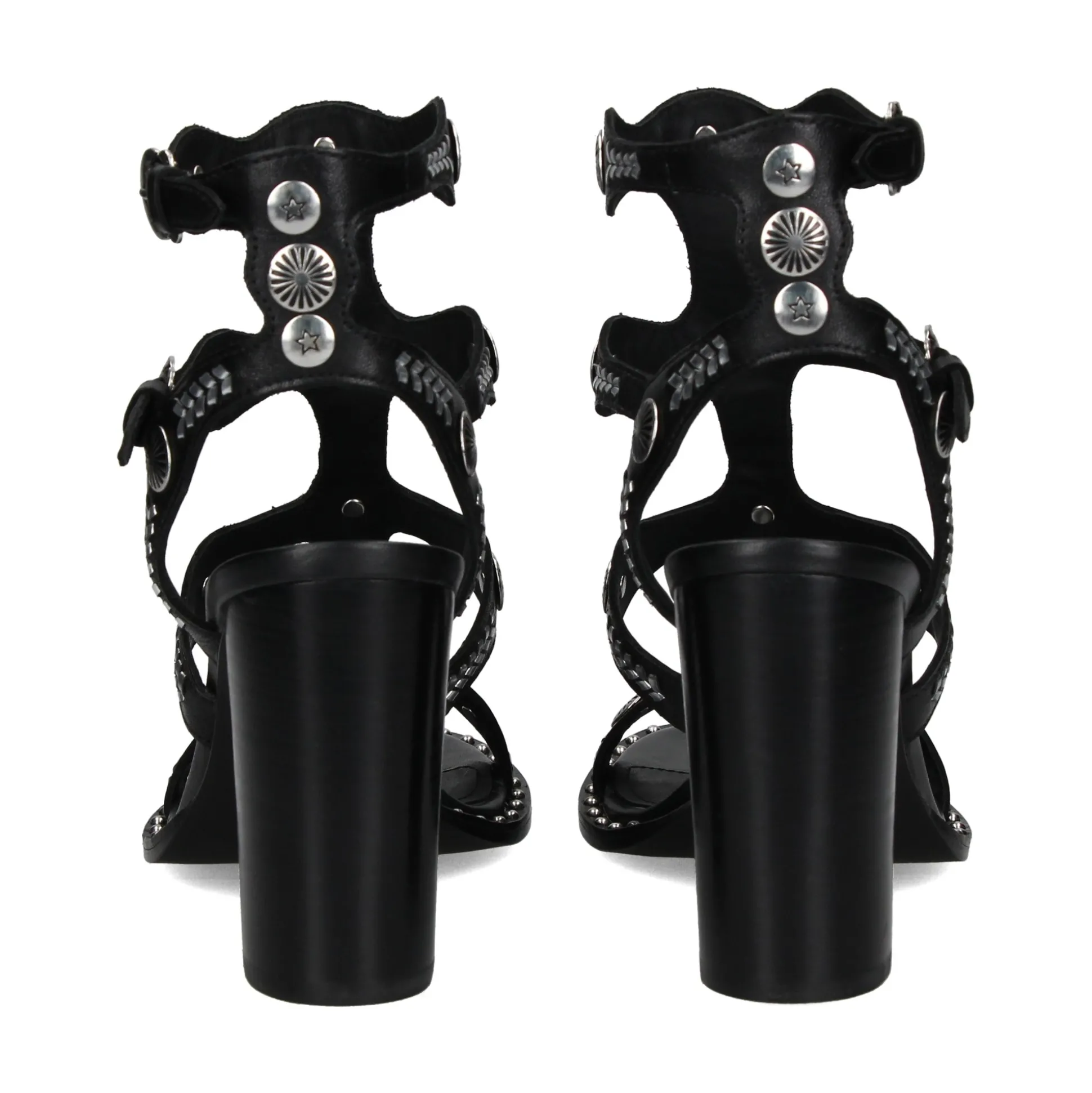 ASH Sandalias con tacón de Mujer KASHMIR01 NEGRO